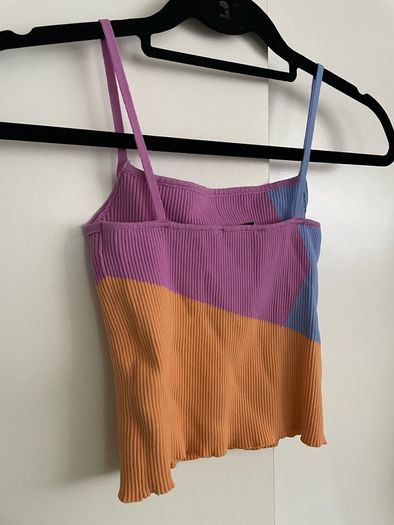 Bershka multi colour crop top