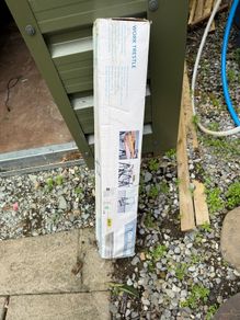 work trestle unopened.
