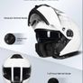 ILM Modular Motorbike Helmet White size L 59-60cm Image 5