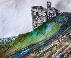 ballybunion Castle watercolour