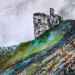 ballybunion Castle watercolour