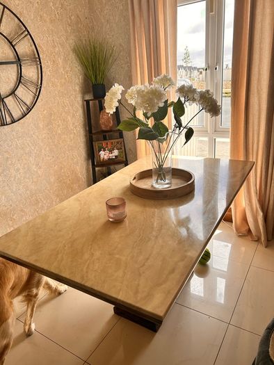 marble dining table
