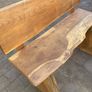 Live edged solid timber bench Image 4