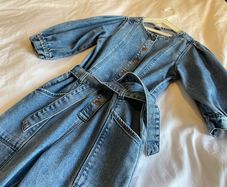 Girls stunning Next denim jumpsuit 8 9