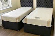 2x deal on single beds with memory foam mattress Free home delivery