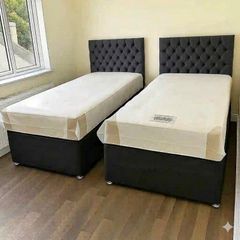 2x deal on single beds with memory foam mattress Free home delivery