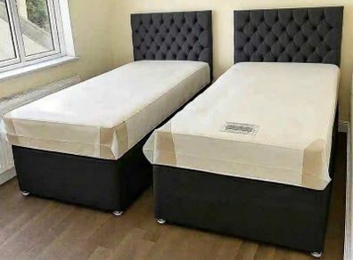 2x deal on single beds with memory foam mattress Free home delivery