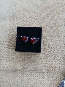 Sterling Silver with Rubies. 3 pieces