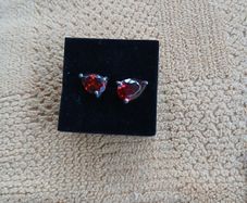 Sterling Silver with Rubies. 3 pieces