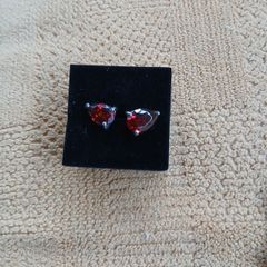 Sterling Silver with Rubies. 3 pieces
