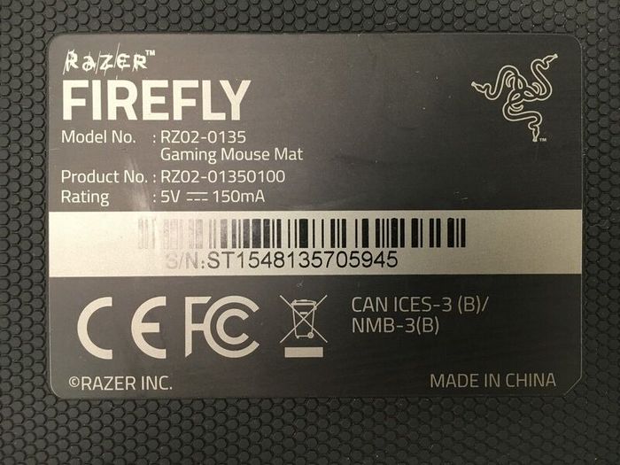 Razer Firefly Gaming Mouse Pad RZ02-0135