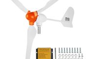 800W Wind Turbine Generator, 12V Wind Turbine Kit, 3-Blade Wind Power Generator with MPPT Controller, Adjustable Windward Direction &amp; 2.5m/s Start Wind