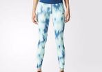 Adidas High-Rise Allover Print Long Tights Women Training Multicolor/Tech Steel