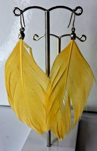 Boho Golden Feather Indie Style Earrings