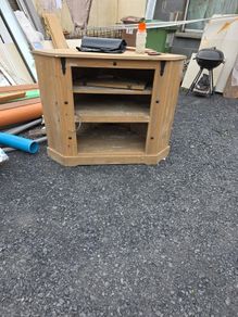 mexican pine tv corner unit