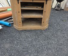 mexican pine tv corner unit