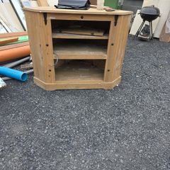 mexican pine tv corner unit