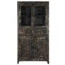 Highboard Black 90x40x180 cm Solid Mango Wood Image 4