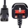 10ft (3m) UK Computer Power Cable, 18AWG, BS 1363 to C13, 10A 250V, Black Replacement AC Power Cord, Kettle Lead / UK Power Cord, Power Supply Cable, TV/Monitor Power Cable (PXT101UK3M) Image 4
