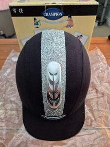 Junior X-Air Dazzle Plus Peaked Horse Riding Helmet