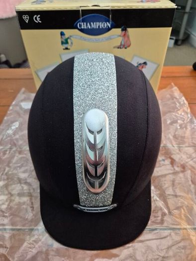 Junior X-Air Dazzle Plus Peaked Horse Riding Helmet