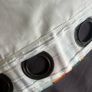 Eyelet Curtain Grey & Multicolour Stripes Image 4