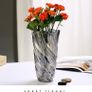 Brand New Glass Flower Vase, 24cm Tall Modern Minimalist Glass Vase Morden Crystal Decorative Handmade Flower Vase. Image 5