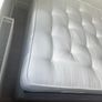 Grey Velvet King Size Ottoman Bed with Winged Chesterfield Headboard - Safina Image 2