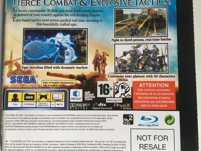 Valkyria Chronicles [2008] Promo (Playstation 3 Game)