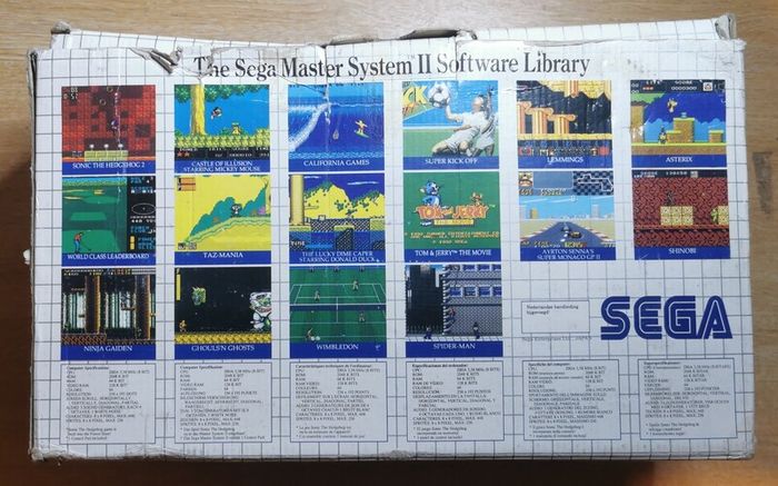 Rare Boxed. MINT Condition. Sega Master System II with Sonic Build In Game.