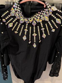 irish dancing black out costume