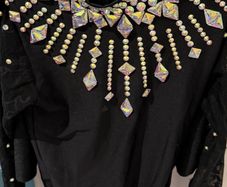 irish dancing black out costume
