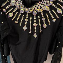 irish dancing black out costume