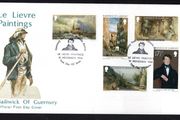 1980 Guernsey Peter Le Lievre Paintings Commemorative Stamps Addressed First Day Cover (FDC)