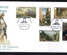 1980 Guernsey Peter Le Lievre Paintings Commemorative Stamps Addressed First Day Cover (FDC)