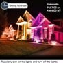 NEW SALE | 50W LED Floodlight Outdoor, Colour Changing Flood Lights with Remote Control, 12 RGB Colours, Timing, 4 Modes, IP66 Waterproof, UK 3-Plug, 2 Pack Image 3