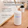 Colorful Mini Humidifier with Projection Atmosphere Lamp, Essential Oil Diffuser Aroma Essential Oil USB Cool Mist Humidifier 300ml, 2 Adjustable Mist Modes, Super Quiet, for Car, Office, Bedroom Image 4