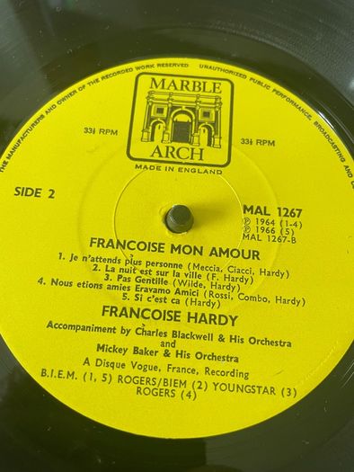 Francoise Hardy - Francoise Mon Amour
