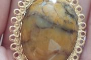 Vintage beautiful brooch with stone.
