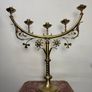 Early 20th Century Large Brass Five-Arm Candelabra Image 2