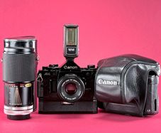 Canon A1 film camera kit