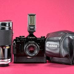 Canon A1 film camera kit