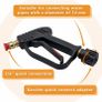 4000PSI High Pressure Washer Gun with 5 Water nozzle Tip, Cleaner Gun Car Wash Water Gun for Car Cleaning (M22 14MM Hose Connector & Karcher Quick connector) Image 2