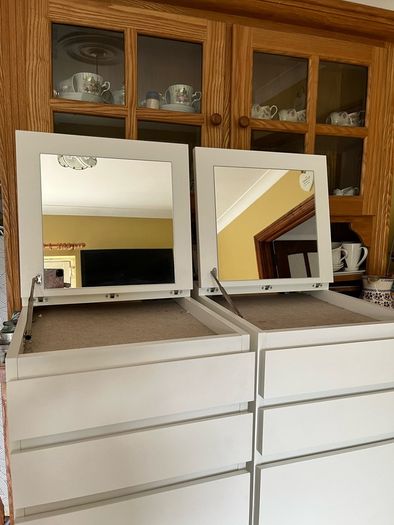 bedroom storage units x 2