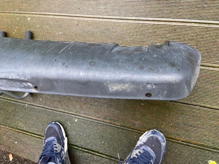 Original OEM 1986 BMW E30 Front Spoiler Lip Skid Apron and Engine Pan 51 71 1933 492.9 P