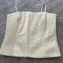 Vintage Flores & Flores Cream Textured Bustier Top-Size 10 Image 6