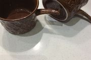 MUST GO TODAY-  Vintage Tams Chestnut Glazed Soup Cups / bowls - set of 2