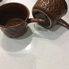 Buy 2 , Get 3rd FREE - Vintage Tams Chestnut Glazed Soup Cups / bowls - set of 2