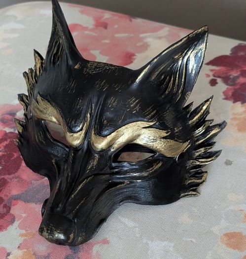 nice quality wolf mask . veru comfortable to wear.  no sweating. used once