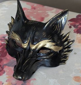 nice quality wolf mask . veru comfortable to wear.  no sweating. used once